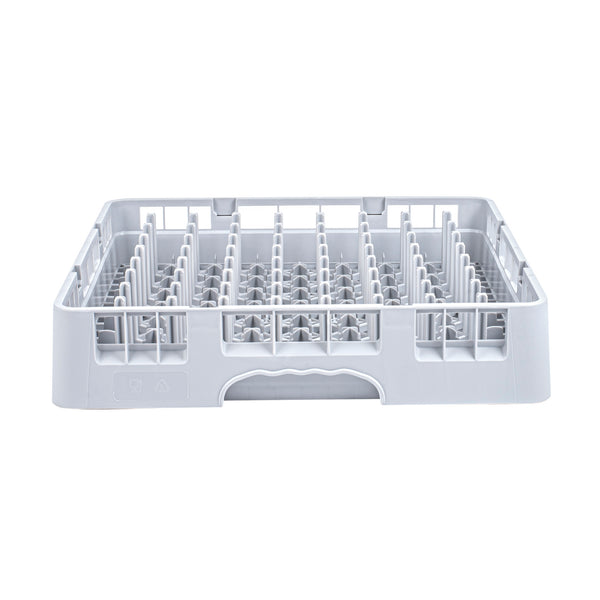 Restaurantware Clean Tek Professional Gray Peg Rack - With Closed Sides - 19 3/4" X 19 3/4" X 4" - 1 Count Box