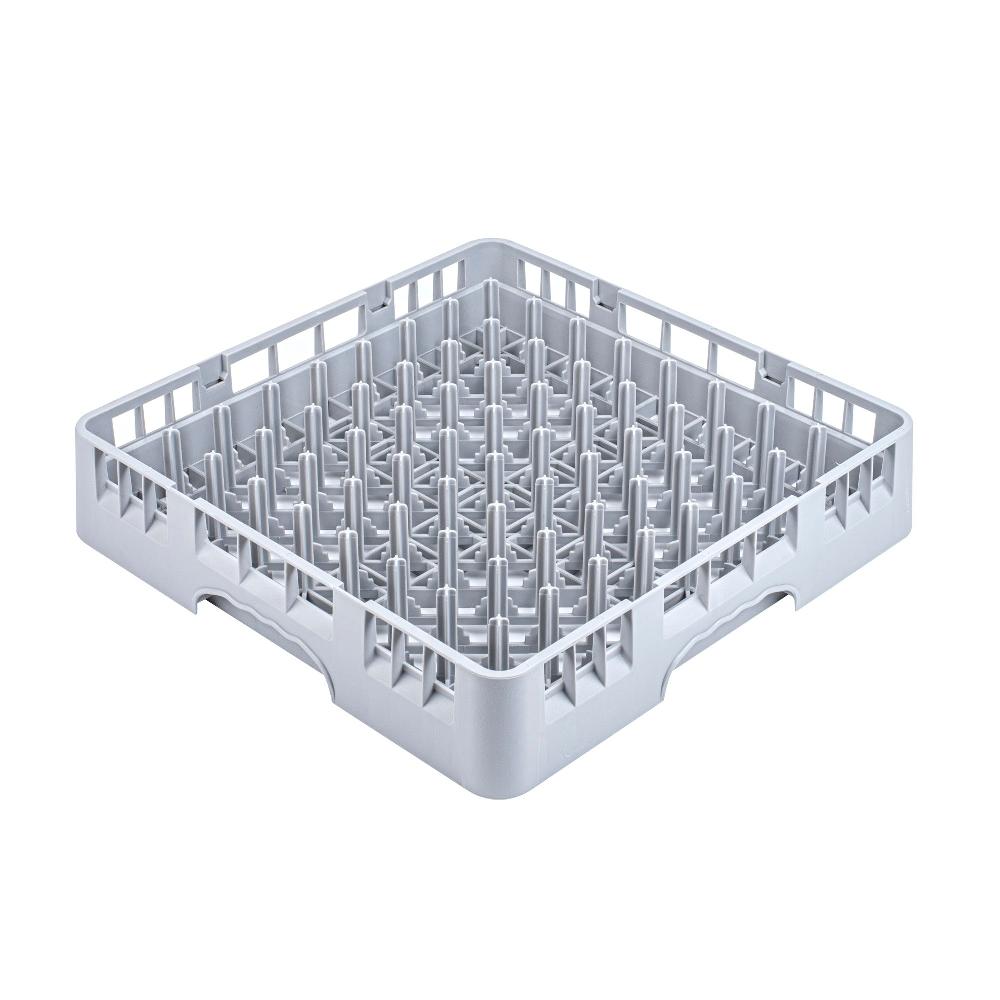 restaurantware Clean Tek Professional Gray Peg Rack - with Closed Sides - 19 3/4" x 19 3/4" x 4" - 1 count box