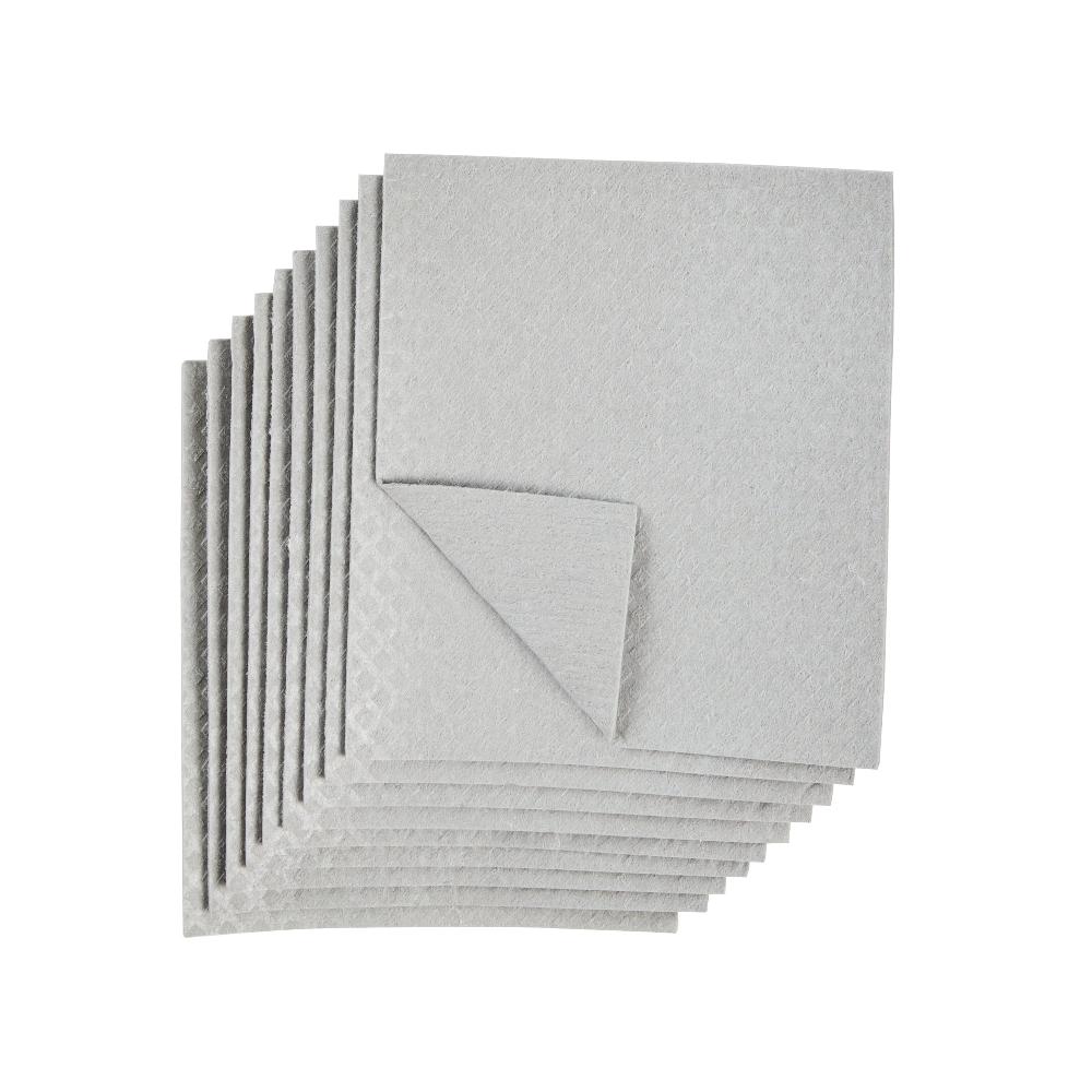 restaurantware Clean Tek Professional Gray Reusable Swedish Dishcloth - 6 3/4" x 7 3/4" - 200 count box