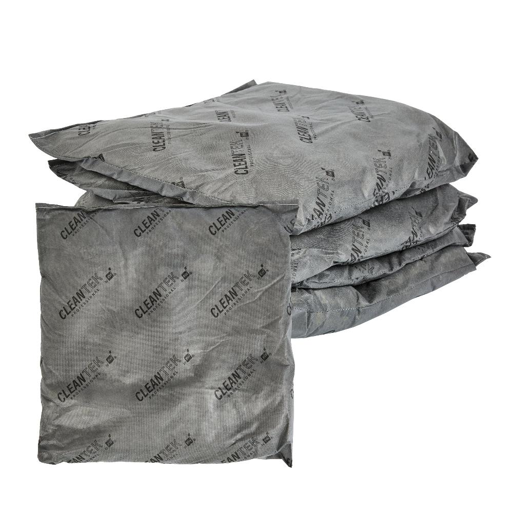 restaurantware Clean Tek Professional Gray Universal Sorbent Pillow - 18" x 18" - 10 count box