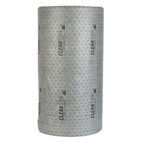 Restaurantware Clean Tek Professional Gray Universal Sorbent Roll - Medium Weight Perforated - 150' X 30" - 1 Count Box