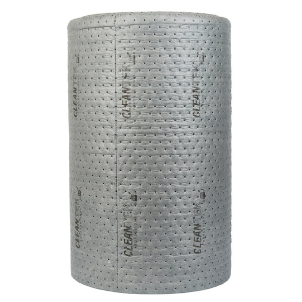 Restaurantware Clean Tek Professional Gray Universal Sorbent Roll - Heavy Weight Perforated - 150' X 30" - 1 Count Box