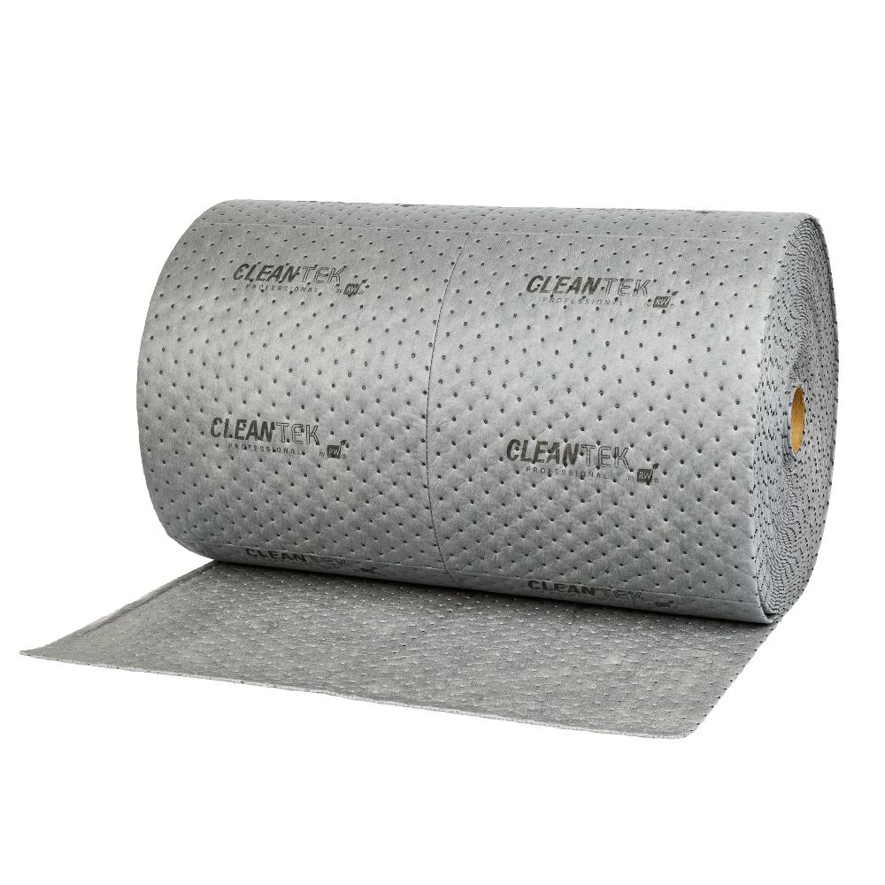 restaurantware Clean Tek Professional Gray Universal Sorbent Roll - Extra Duty Perforated - 150' x 30" - 1 count box