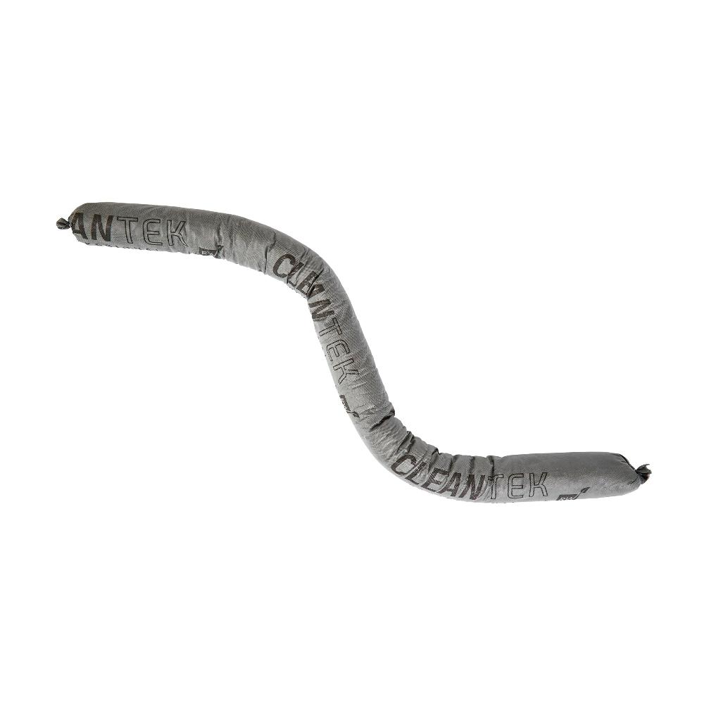 restaurantware Clean Tek Professional Gray Universal Sorbent Sock - Heavy Duty - 4' x 3" - 20 count box