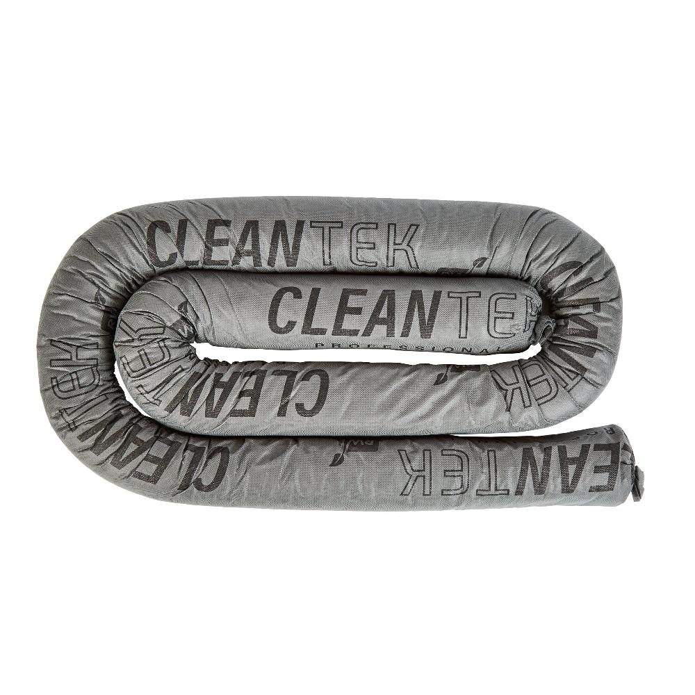 restaurantware Clean Tek Professional Gray Universal Sorbent Sock - Heavy Duty - 8' x 3" - 4 count box