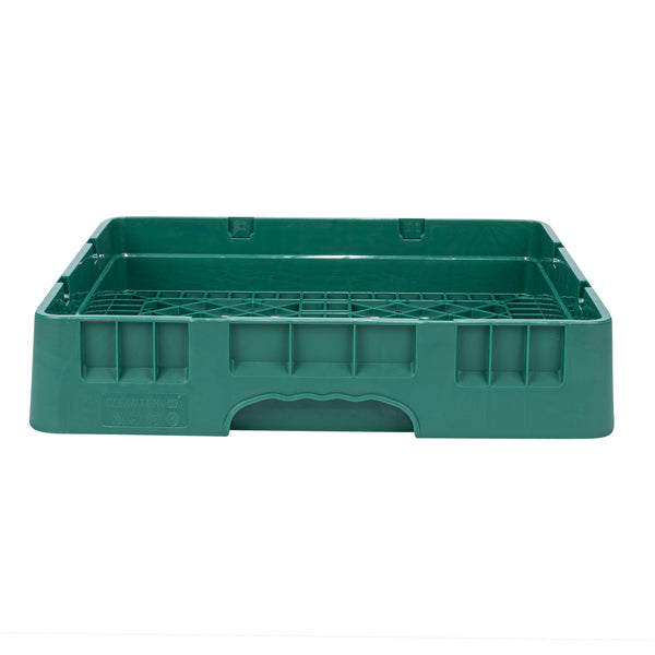 Restaurantware Clean Tek Professional Green Base Rack - With Closed Sides - 19 3/4" X 19 3/4" X 4" - 1 Count Box