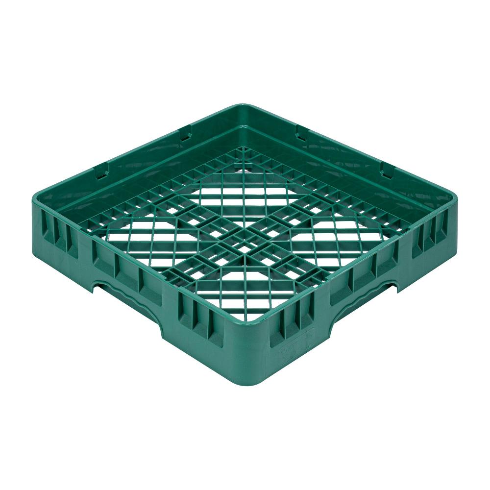 restaurantware Clean Tek Professional Green Base Rack - with Closed Sides - 19 3/4" x 19 3/4" x 4" - 1 count box