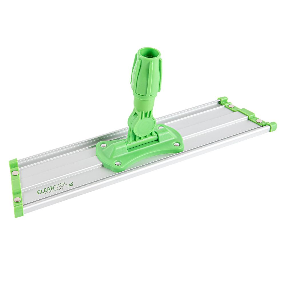 restaurantware Clean Tek Professional Green Hook & Loop Microfiber Wet / Dry Mop Frame - 16" - 1 count box