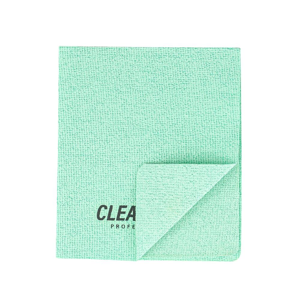 restaurantware Clean Tek Professional Green Microfiber Cleaning / Drying Cloth - 13'' x 15'' - 100 count box