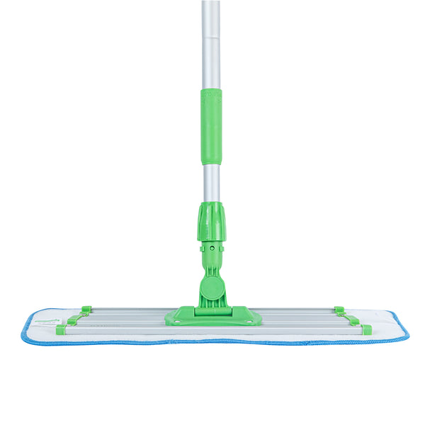 Restaurantware Clean Tek Professional Green Microfiber Mop - With Wet Mop Pad - 19 3/4" - 1 Count Box