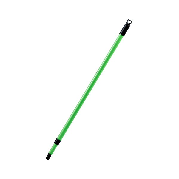 Restaurantware Clean Tek Professional Green Steel 2-Section Telescopic Handle - For Window Strip Washer And Floor Squeegee Threaded -29 1/2" - 1 Count Box