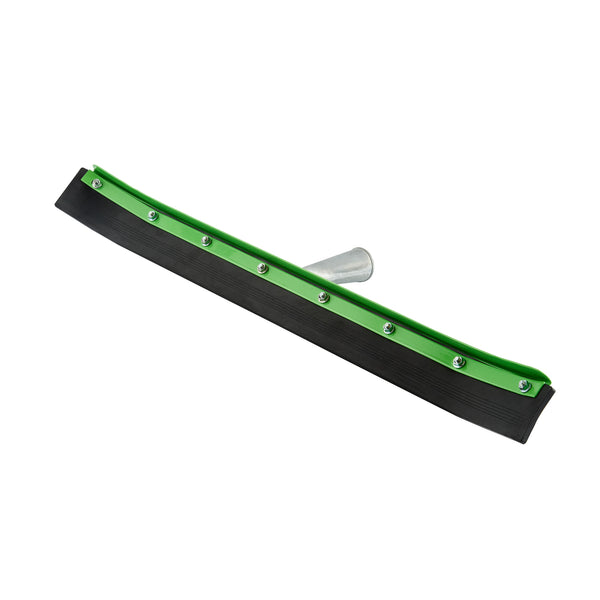 Restaurantware Clean Tek Professional Green Steel Heavy-Duty Floor Squeegee - Curved - 24" - 1 Count Box