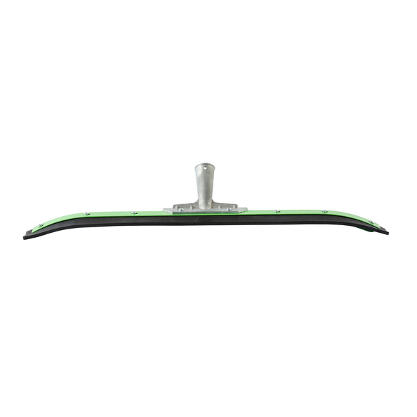 Restaurantware Clean Tek Professional Green Steel Heavy-Duty Floor Squeegee - Curved - 24" - 1 Count Box
