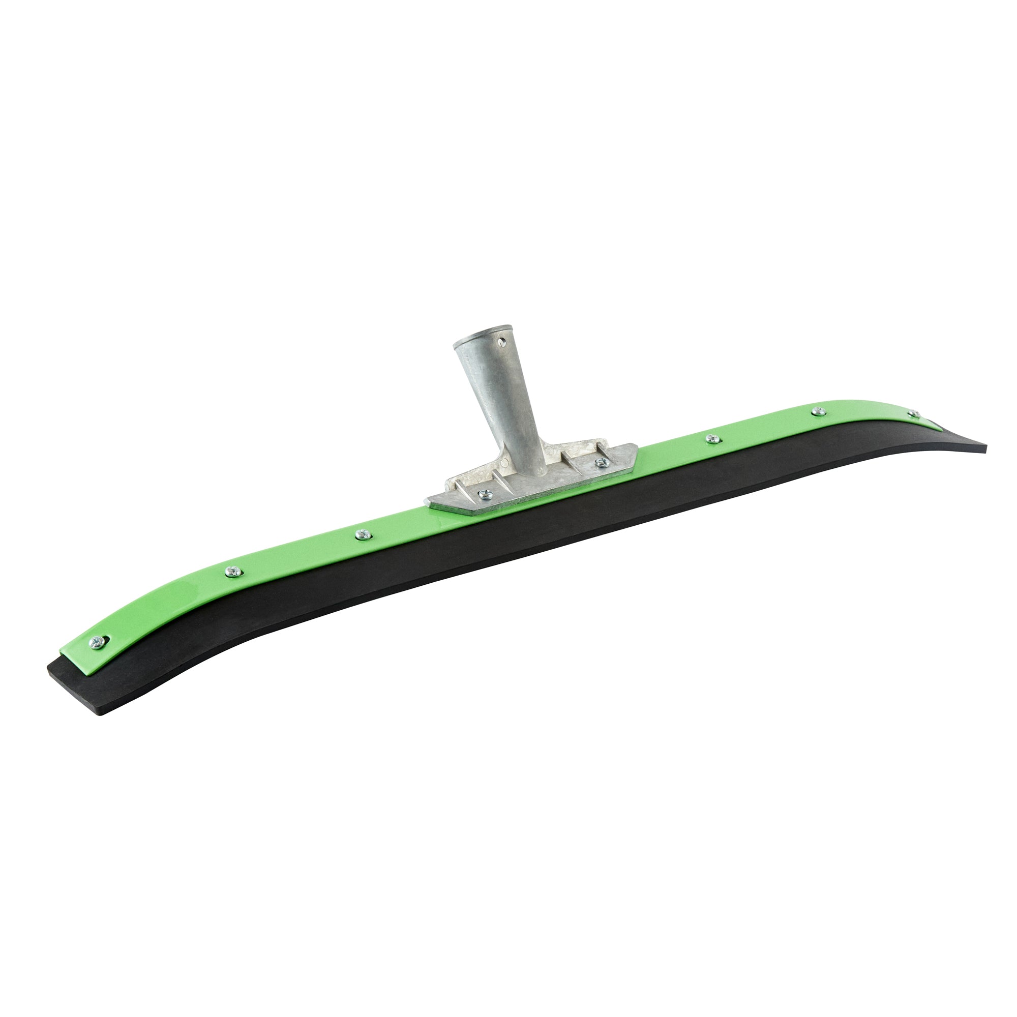 restaurantware Clean Tek Professional Green Steel Heavy-Duty Floor Squeegee - Curved - 24" - 1 count box