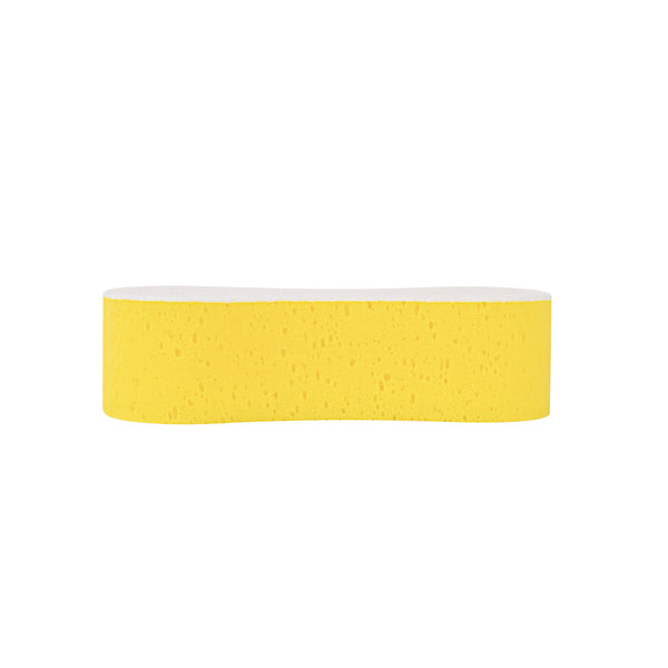Restaurantware Clean Tek Professional Jumbo Yellow Sponge / White Light-Duty Scouring Pad Combo - 9 1/2" X 5" X 2 3/4" - 100 Count Box