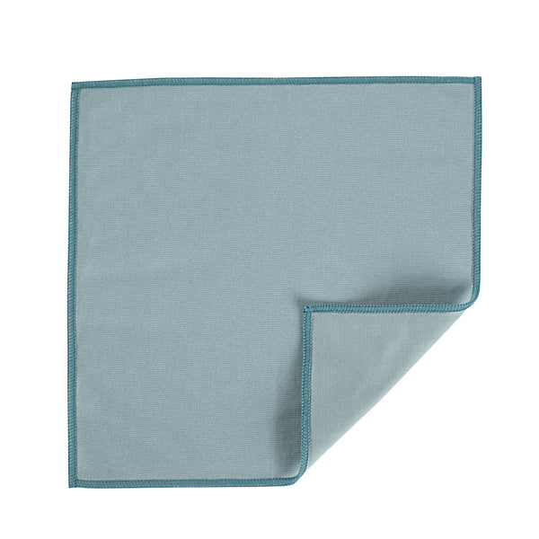 Restaurantware Clean Tek Professional Light Blue Microfiber Glass Cleaning Cloth - 11 3/4" X 11 3/4" - 100 Count Box
