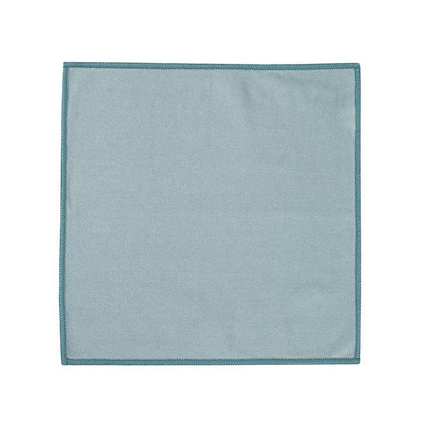 Restaurantware Clean Tek Professional Light Blue Microfiber Glass Cleaning Cloth - 11 3/4" X 11 3/4" - 100 Count Box