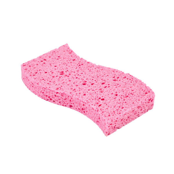 Restaurantware Clean Tek Professional Pink Cellulose Sponge - 6" X 3 1/2" X 3/4" - 60 Count Box