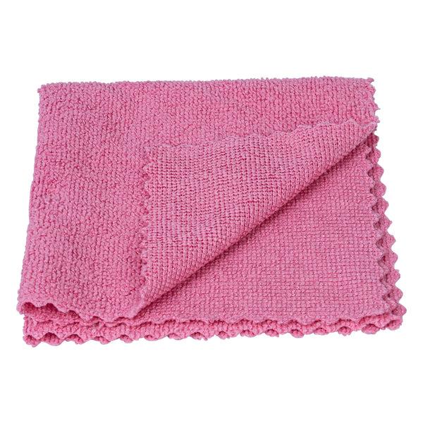 Restaurantware Clean Tek Professional Pink Microfiber Rags In A Box - 11 3/4" X 11 3/4" - 250 Count Box