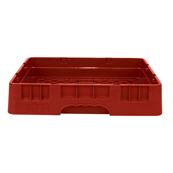 Restaurantware Clean Tek Professional Red Base Rack - With Closed Sides - 19 3/4" X 19 3/4" X 4" - 1 Count Box