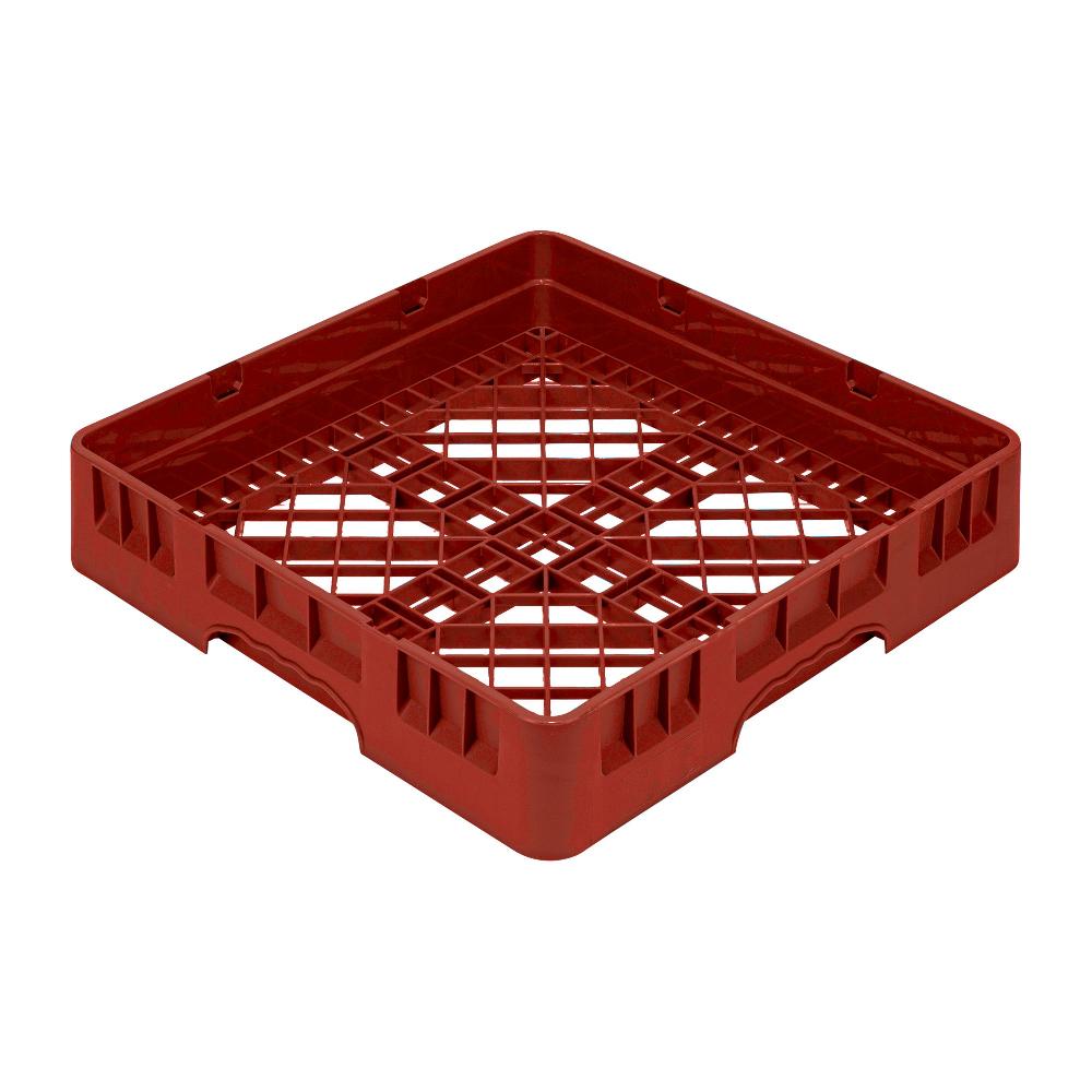 restaurantware Clean Tek Professional Red Base Rack - with Closed Sides - 19 3/4" x 19 3/4" x 4" - 1 count box