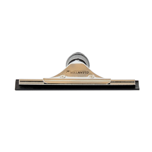 Restaurantware Clean Tek Professional Stainless Steel Window Squeegee - With Black Rubber Grip - 6" - 1 Count Box