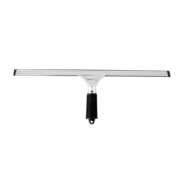 Restaurantware Clean Tek Professional Stainless Steel Window Squeegee - With Black Rubber Grip - 17 3/4" - 1 Count Box