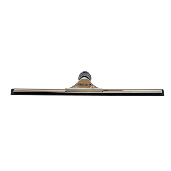 Restaurantware Clean Tek Professional Stainless Steel Window Squeegee - With Black Rubber Grip - 13 3/4" - 1 Count Box