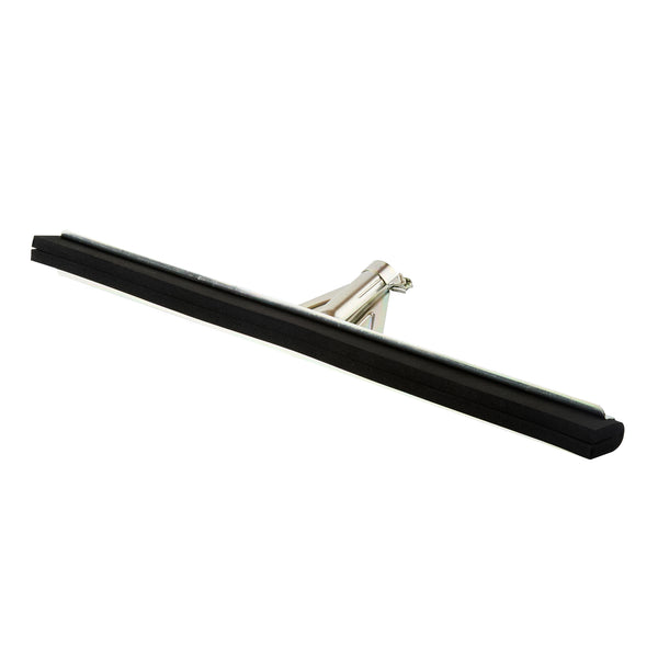 Restaurantware Clean Tek Professional Steel Heavy-Duty Floor Squeegee - Double Rubber - 21 3/4" - 1 Count Box