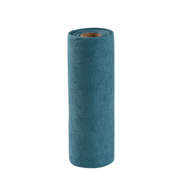 Restaurantware Clean Tek Professional Teal Microfiber General Purpose Towel Roll - Tear Away - 11 3/4" X 11 3/4" - 300 Count Box