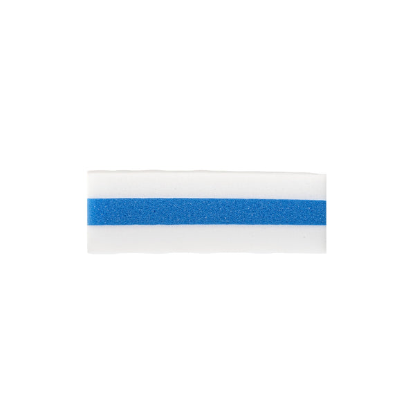 Restaurantware Clean Tek Professional White And Blue Triple Layer Melamine Eraser Sponge - 4 1/4" X 2 3/4" X 1 1/2" - 60 Count Box