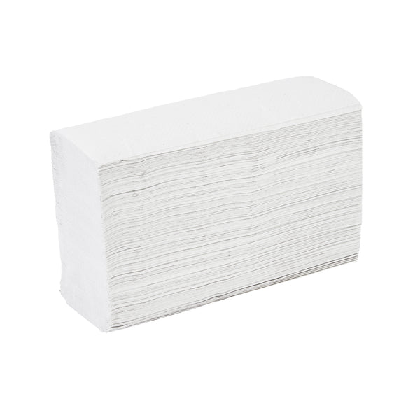 Restaurantware Clean Tek Professional White M-Fold Paper Towel - 1-Ply - 9 1/2" X 9 1/4" - 4000 Count Box
