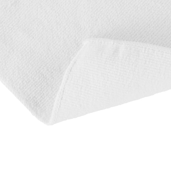 Restaurantware Clean Tek Professional White Microfiber Cleaning Cloth - 16" X 16" - 100 Count Box