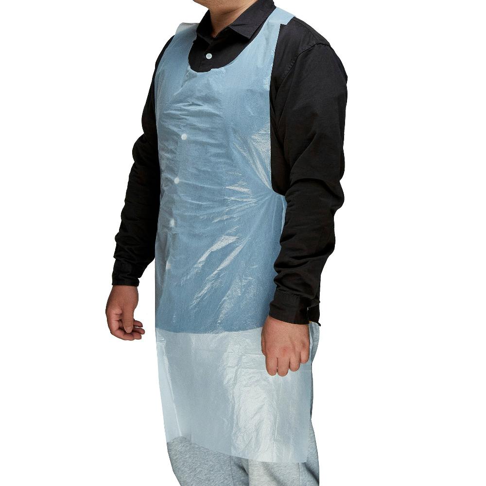 restaurantware Clean Tek Professional White Plastic Disposable Apron - 42" x 27 1/2" - 1000 count box