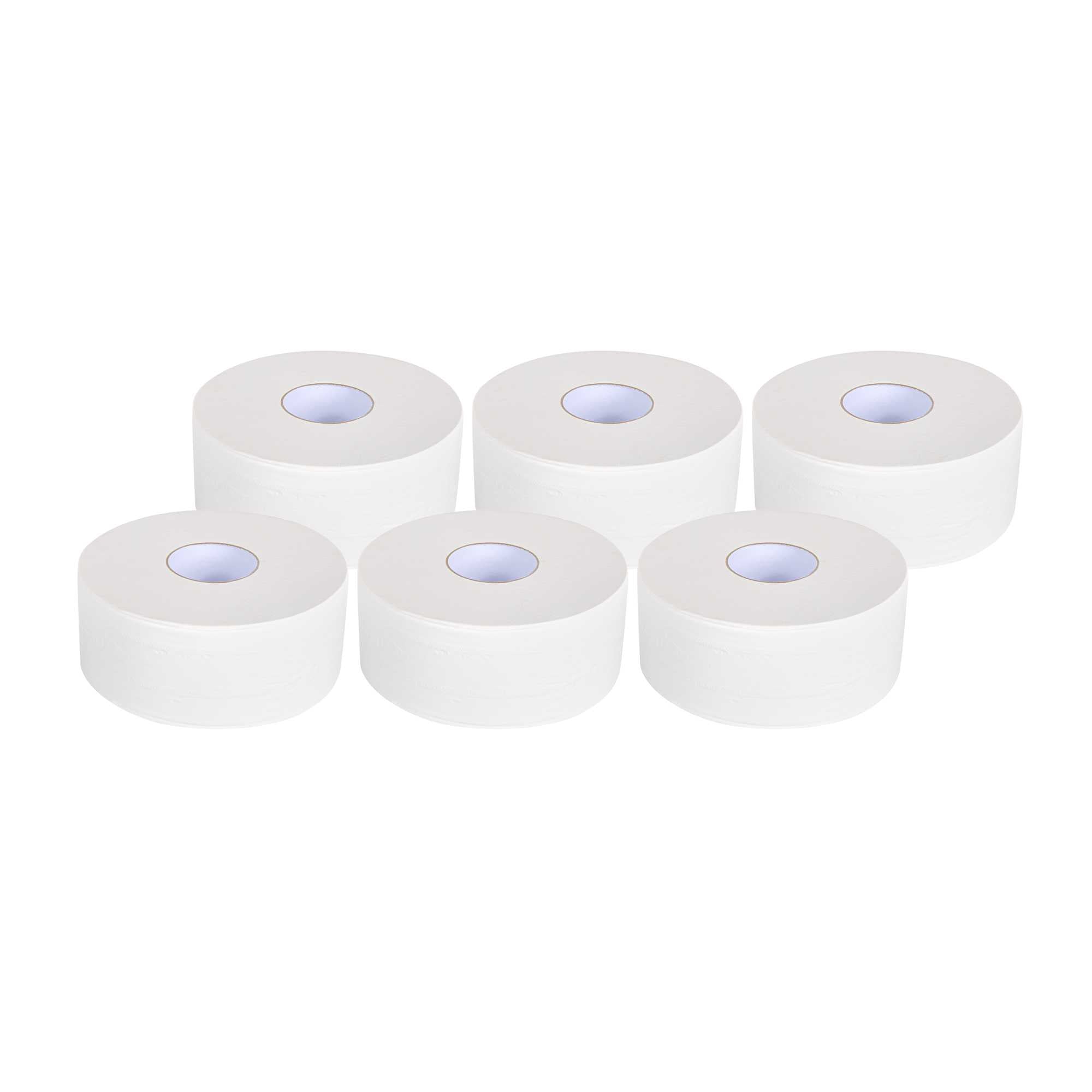 restaurantware Clean Tek Professional White Toilet Paper Roll - 3-Ply - 655' x 3 3/4" - 12 count box