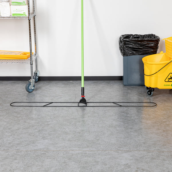 Restaurantware Clean Tek Professional Wire Swivel Snap Mop Frame - 59 3/4" X 5" - 1 Count Box