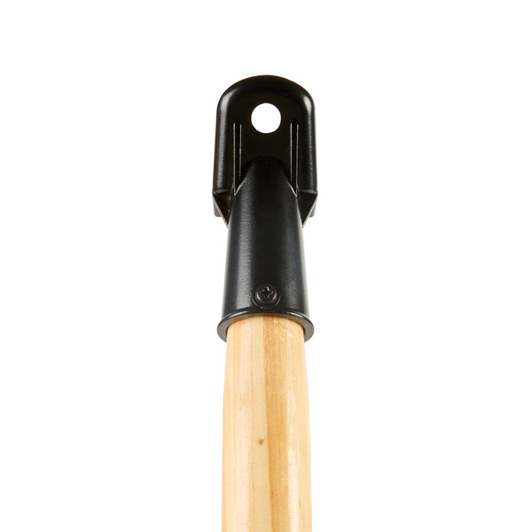 Restaurantware Clean Tek Professional Wood Bolt Tip Push Broom Handle - 60" - 1 Count Box
