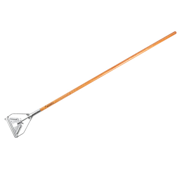 Restaurantware Clean Tek Professional Wood Stirrup Style Mop Handle - 61" - 1 Count Box