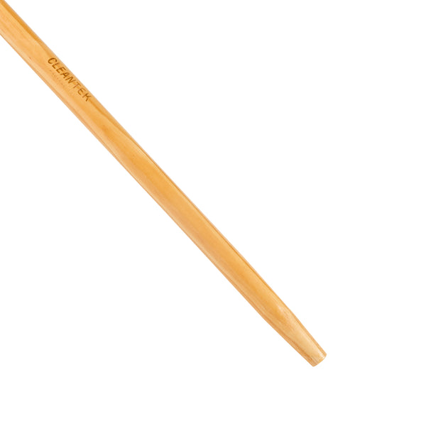 Restaurantware Clean Tek Professional Wood Tapered Push Broom Handle - 59" - 1 Count Box