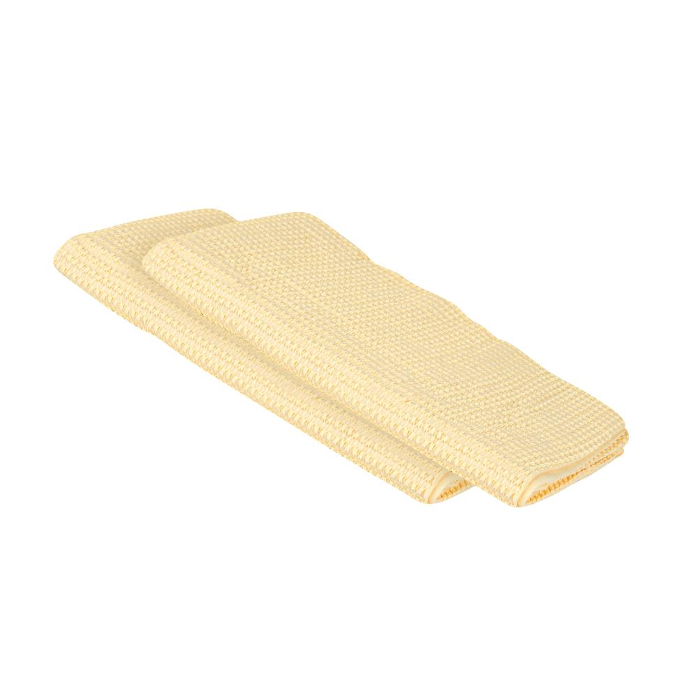 restaurantware Clean Tek Professional Yellow 3D Chamois Cloth - with Storage Tube - 25 1/4'' x 17'' - 20 count box
