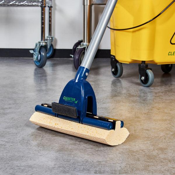 Restaurantware Clean Tek Professional Yellow Cellulose Sponge Mop Head - 10 1/4" - 1 Count Box