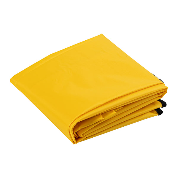 Restaurantware Clean Tek Professional Yellow Plastic Bag - For Heavy Duty 3-Shelf Janitor Cart - 1 Count Box