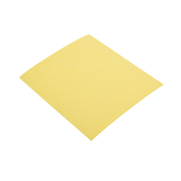 Restaurantware Clean Tek Professional Yellow Reusable Swedish Dishcloth - 6 3/4" X 7 3/4" - 200 Count Box