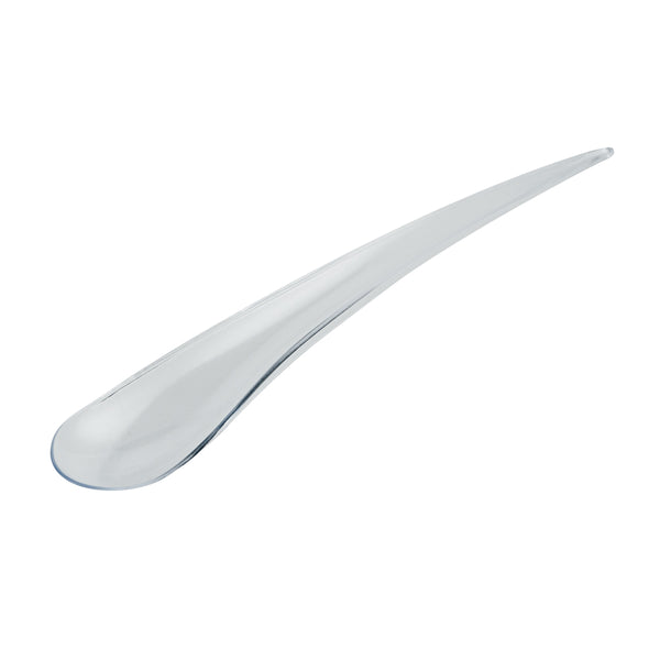 Restaurantware Clear Plastic Deco Party Spoon - 8" - 500 Count Box