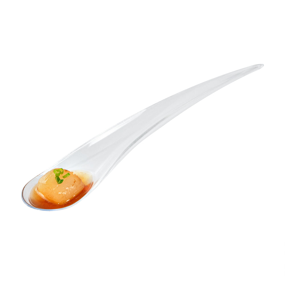 restaurantware Clear Plastic Deco Party Spoon - 8" - 500 count box