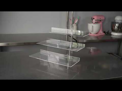 Restaurantware Clear Tek Clear Acrylic Buffet Display Stand - 10" X 10" X 4 3/4" - 1 Count Box