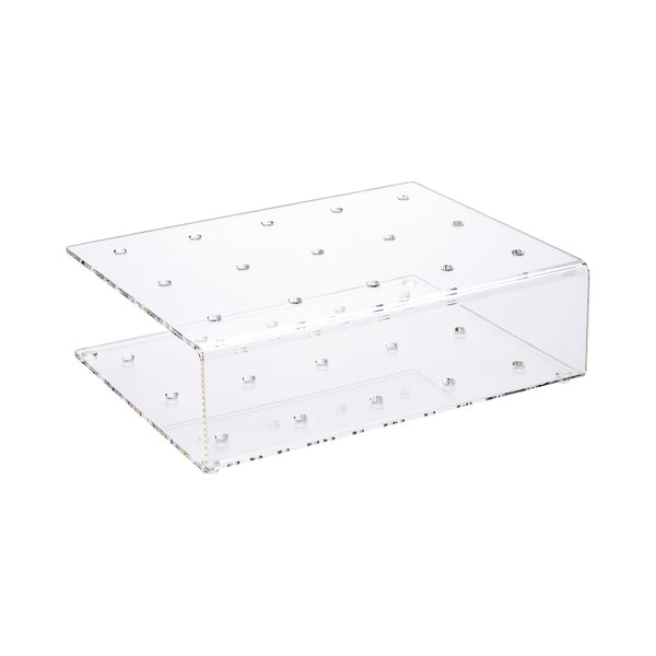 Restaurantware Clear Tek Clear Acrylic Cake Pop Holder - 15 Slots - 7 3/4" X 6" X 2" - 1 Count Box