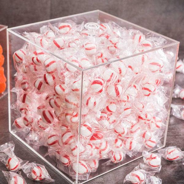 Restaurantware Clear Tek Clear Acrylic Large Candy Container - Display Box - 7 3/4" X 7 3/4" X 7 3/4" - 1 Count Box