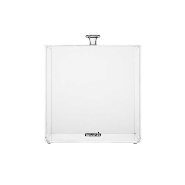 Restaurantware Clear Tek Clear Acrylic Medium Candy Container - Display Box - 6" X 6" X 6" - 1 Count Box
