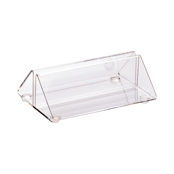 Restaurantware Clear Tek Clear Acrylic Place Card Holder And Menu Stand - 3 1/2" X 2 1/2" X 1 1/4" - 1 Count Box